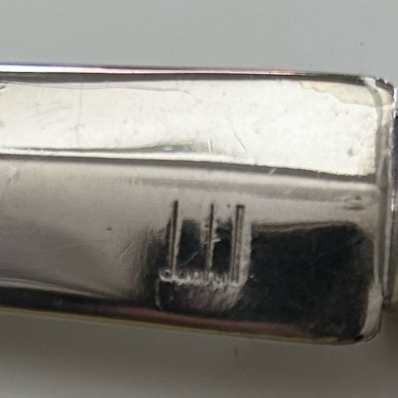 Vintage Dunhill Letter Opener, Sterling Silver and Black Leather. Circa 1980 - Picture 3 of 5